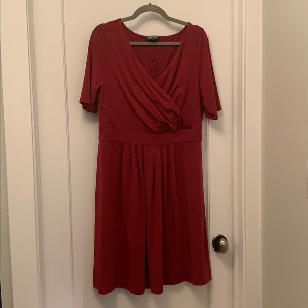 Lands End V-neck dress.